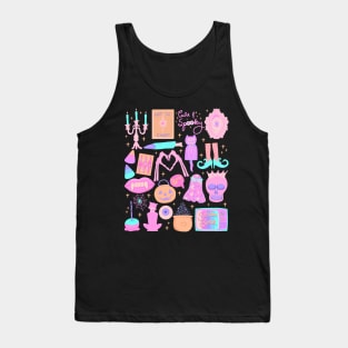 Cute and Spooky Pastel Halloween Tank Top